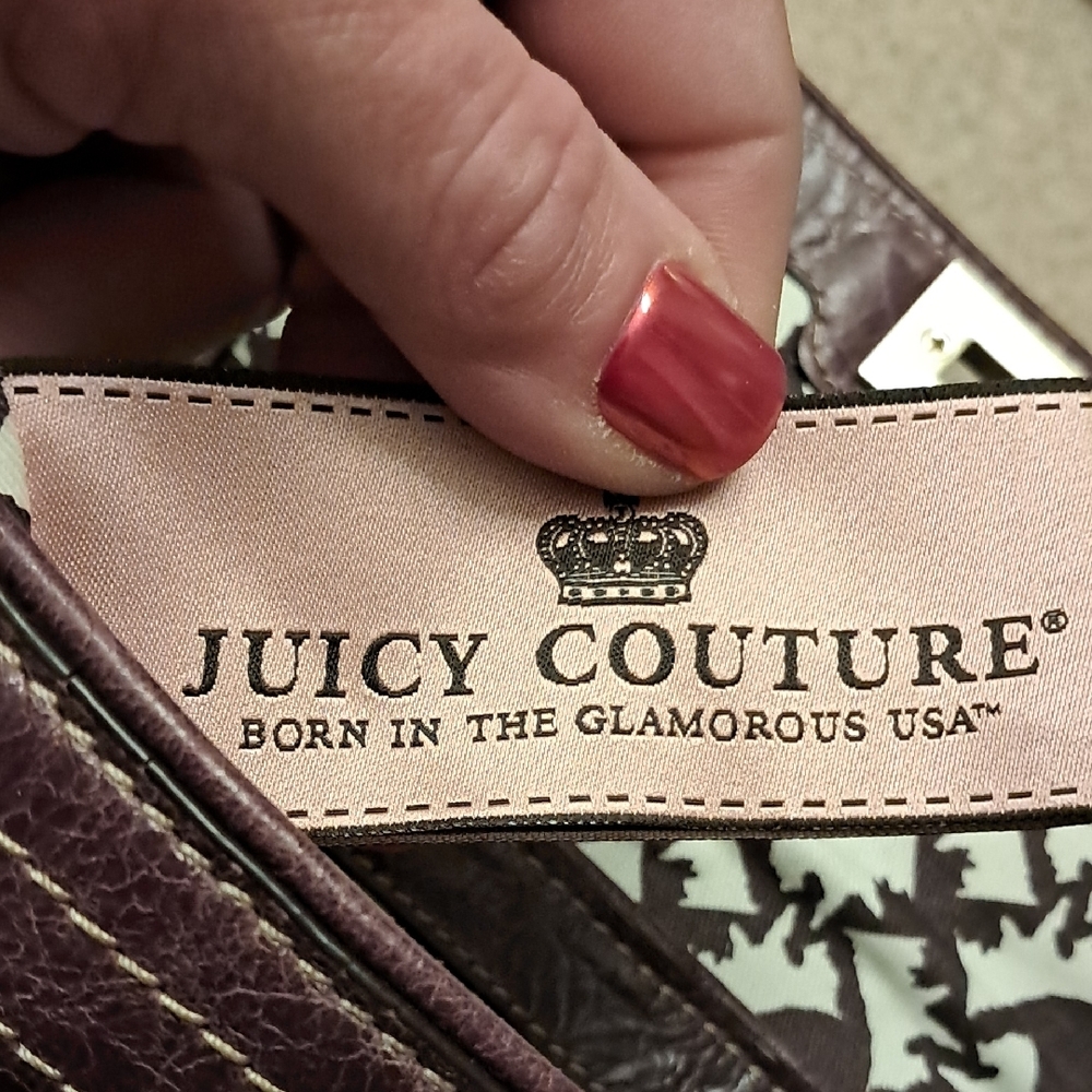 Juicy Couture Maroon Leather Women's Bag - Picture 2 of 11